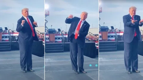 Clip: Tổng thống Mỹ Donald Trump nhảy múa hài hước theo điệu nhạc trong lúc vận động tranh cử