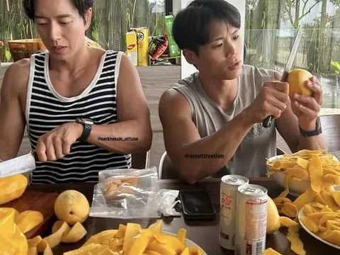 Tài tử Park Hae Jin cùng bạn bè ăn hết 25kg xoài chỉ trong vài ngày ở Nha Trang