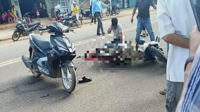 Đắk Lắk: Kinh hoàng xe tải nghiền nát xe máy khiến một người tử vong